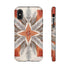 Silver Feather Compass - Impact Resistant Phone Case